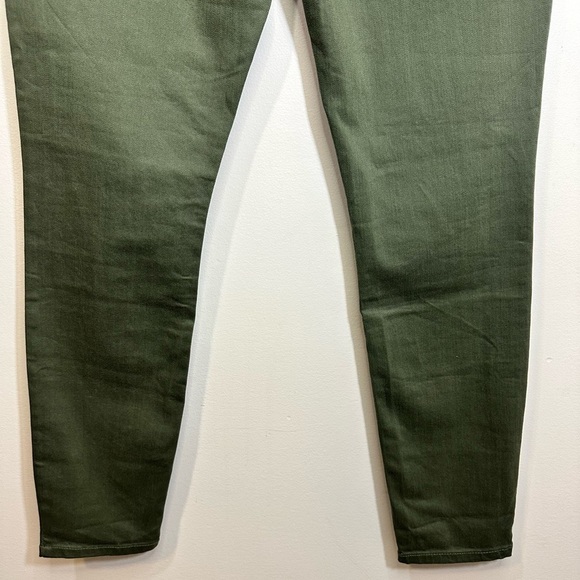 NWT Market and Spruce High Rise Twill Jeans Pants Olive Green Size 12 - Picture 4 of 11